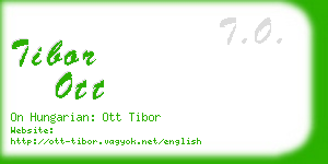 tibor ott business card